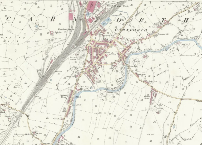 Carnforth Ordnance Survey Map 1891
